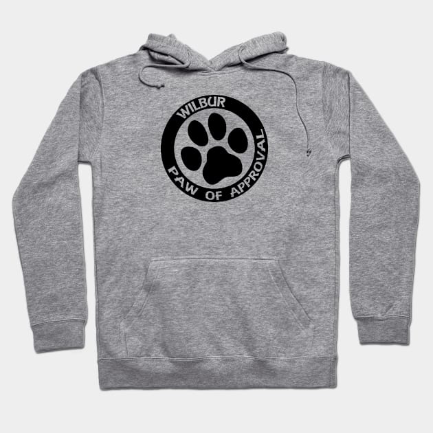 Black Paw of Approval Hoodie by BradyRain